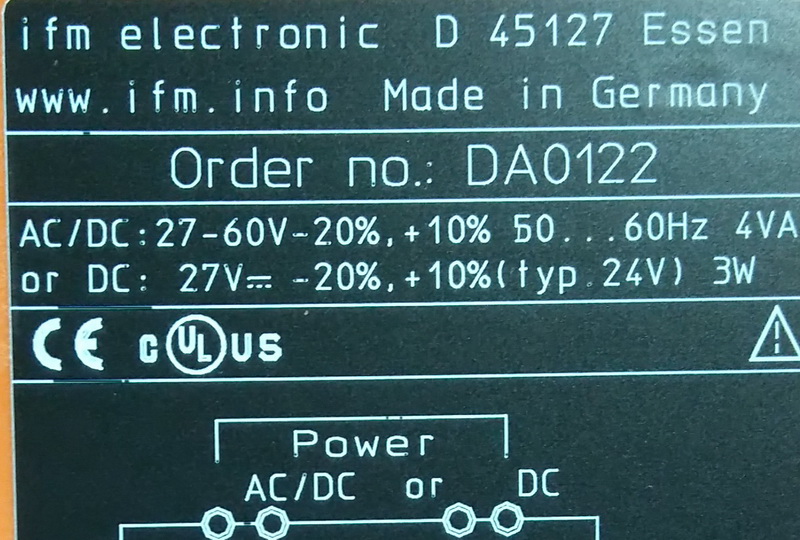 IFM ESSEN DATASHEET D-45127 - PLC DCS SERVO Control MOTOR POWER SUPPLY IPC  ROBOT